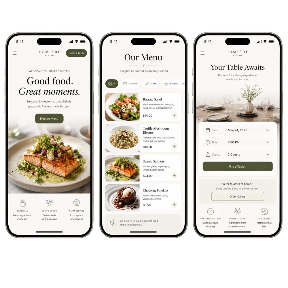 Site vitrine créé par Arial Studio